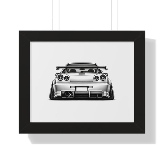 Stanced JDM Legend - Black and White Canvas Art