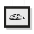Stanced JDM Show Car - Black and White Canvas Art