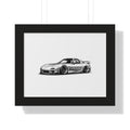 Stanced JDM Legend - Black and White Canvas Art