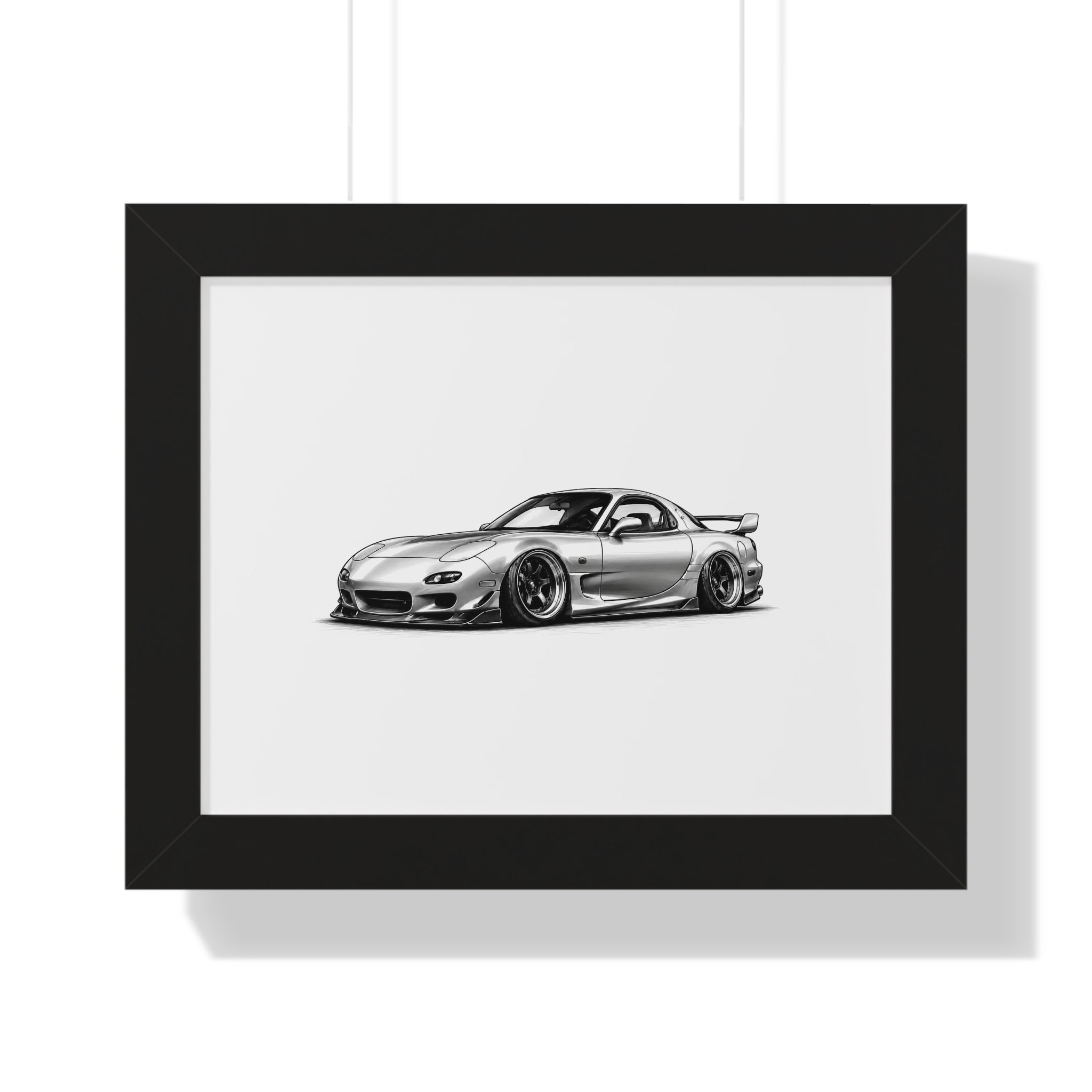 Stanced JDM Legend - Black and White Canvas Art