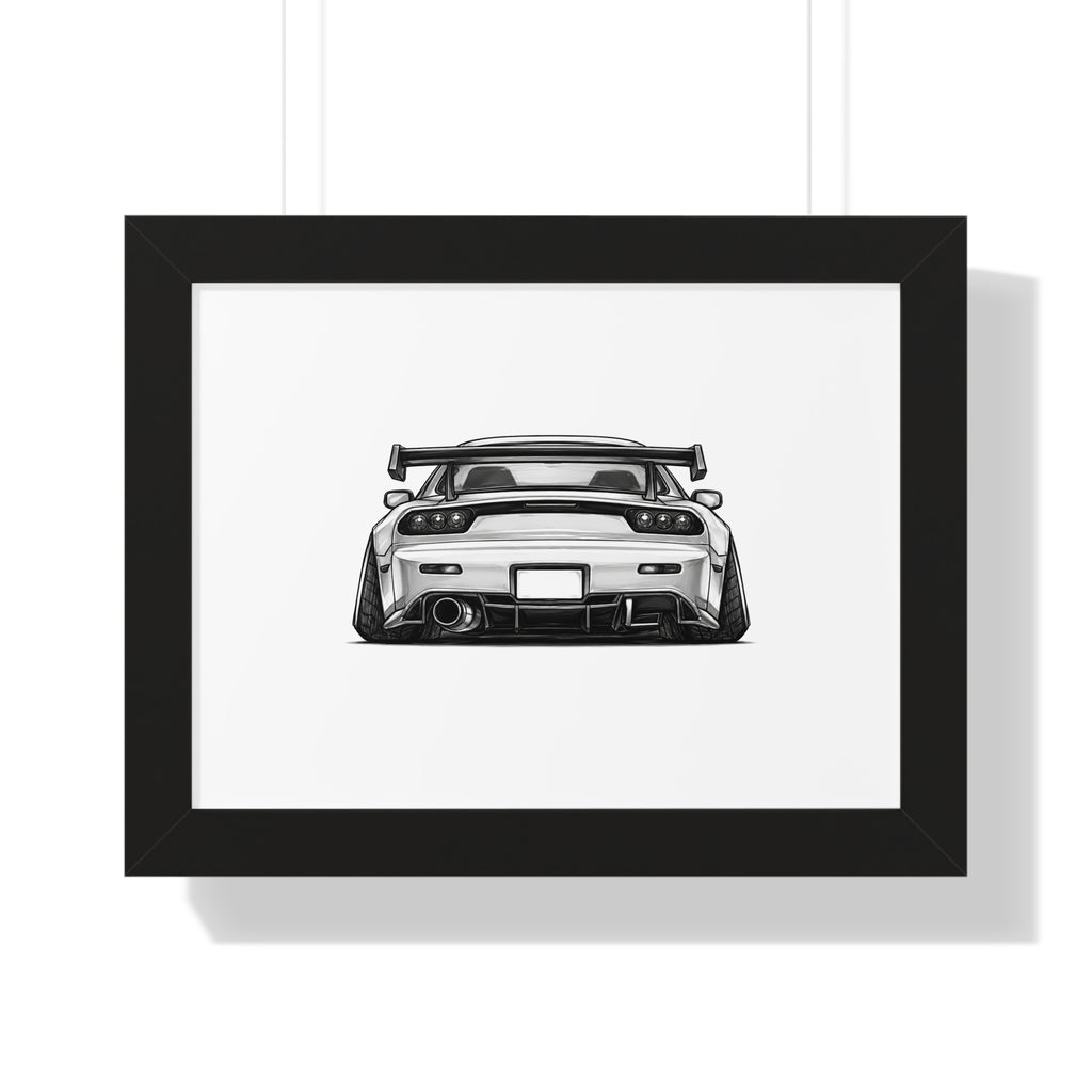 Stanced JDM Legend - Black and White Canvas Art