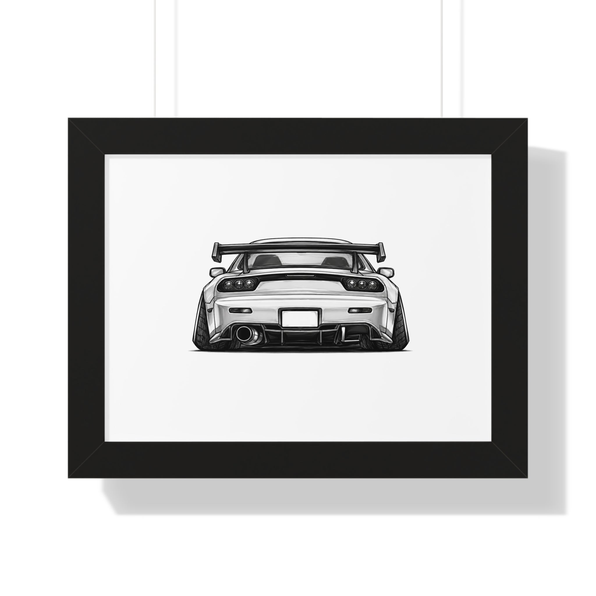 Stanced JDM Legend - Black and White Canvas Art