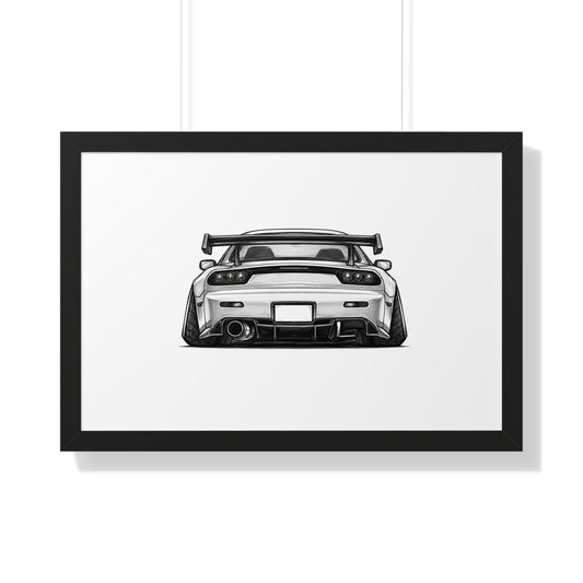 Stanced JDM Legend - Black and White Canvas Art