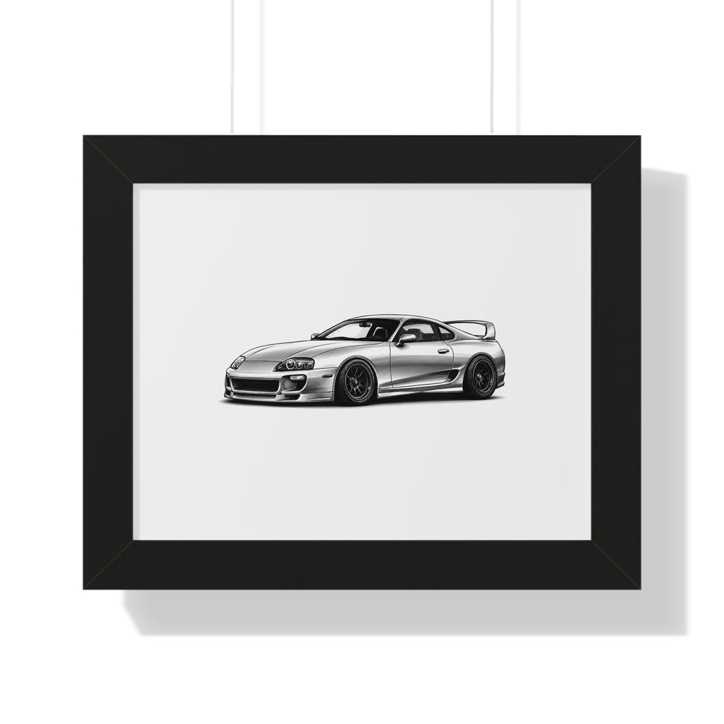 Stanced JDM Legend - Black and White Canvas Art