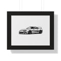 Stanced JDM Legend - Black and White Canvas Art
