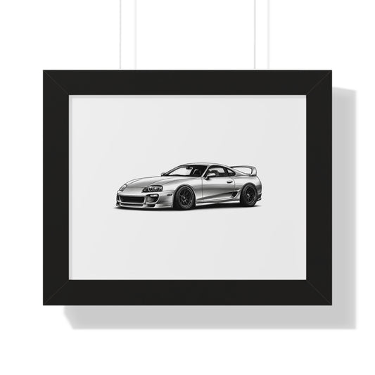 Stanced JDM Legend - Black and White Canvas Art