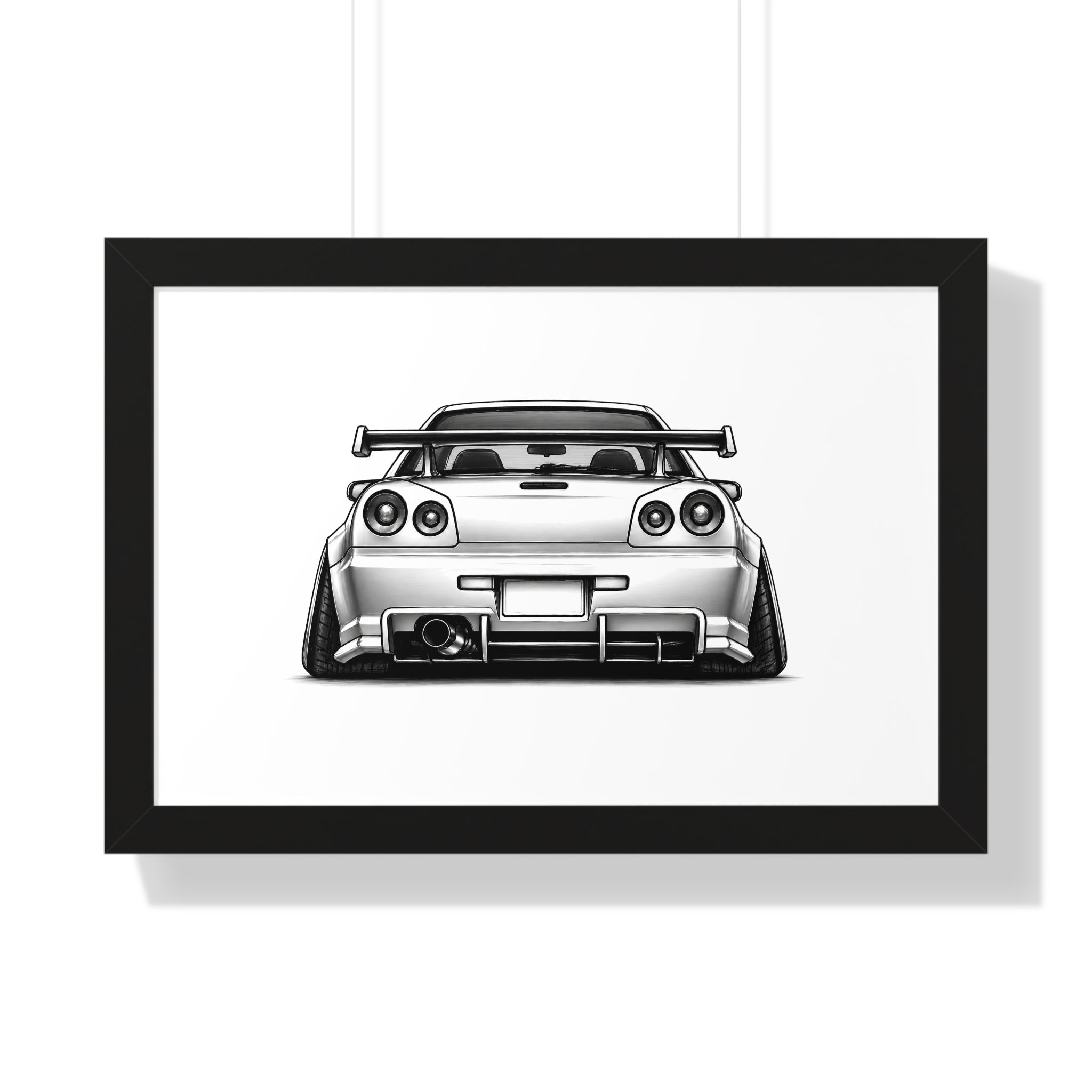 Stanced JDM Legend - Black and White Canvas Art