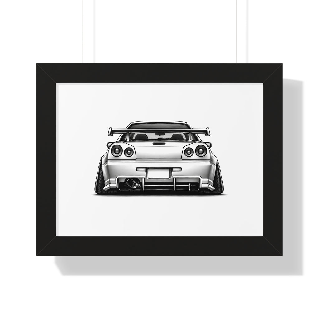 Stanced JDM Legend - Black and White Canvas Art