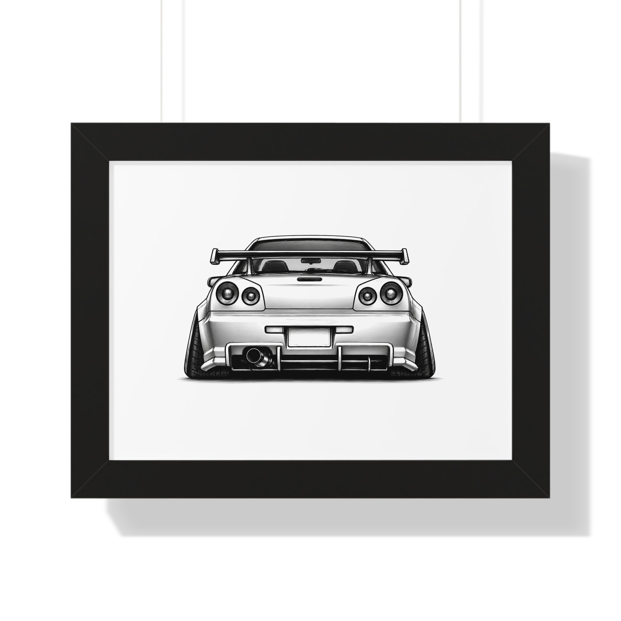 Stanced JDM Legend - Black and White Canvas Art