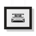Stanced Euro Super Car - Black and White Canvas Art