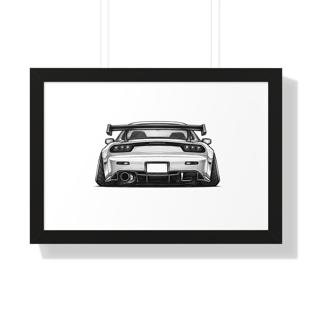 Stanced JDM Legend - Black and White Canvas Art
