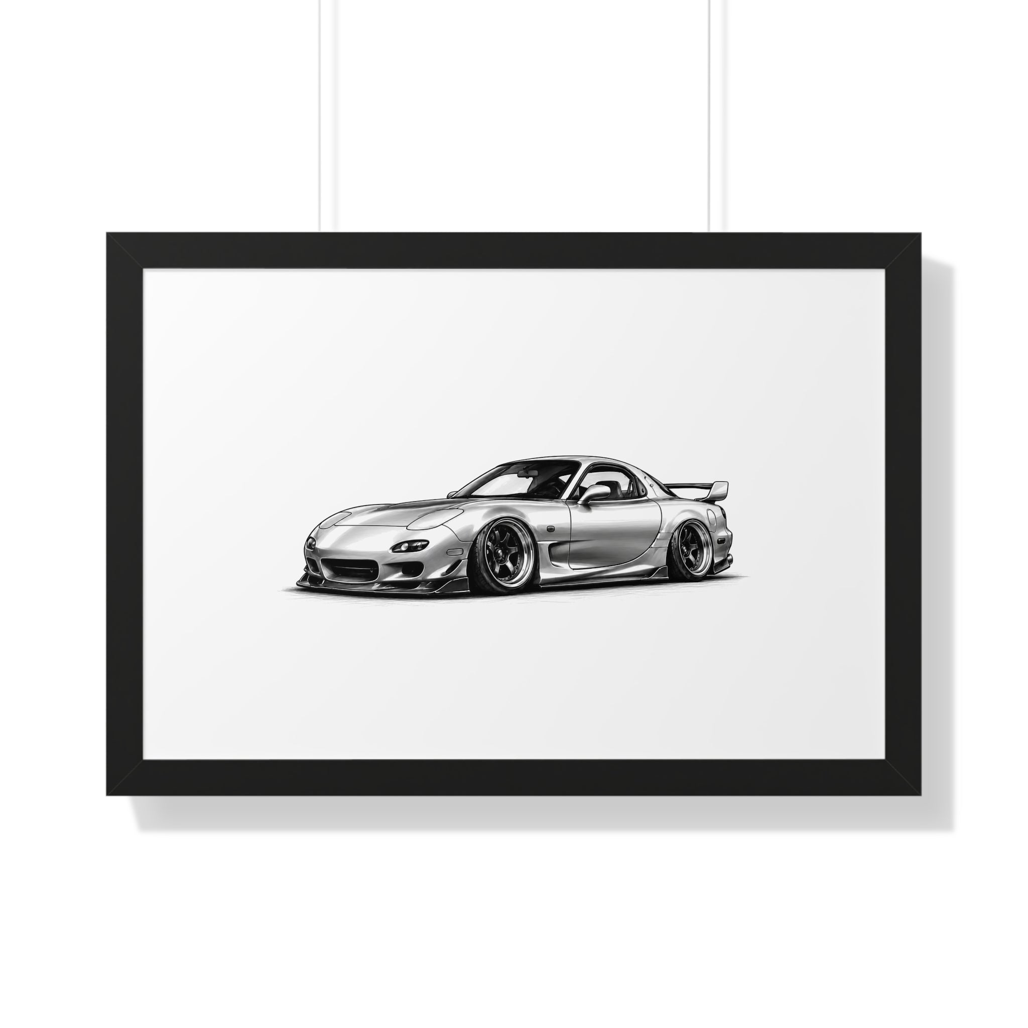 Stanced JDM Legend - Black and White Canvas Art