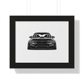 Stanced Euro Show Car - Black and White Canvas Art