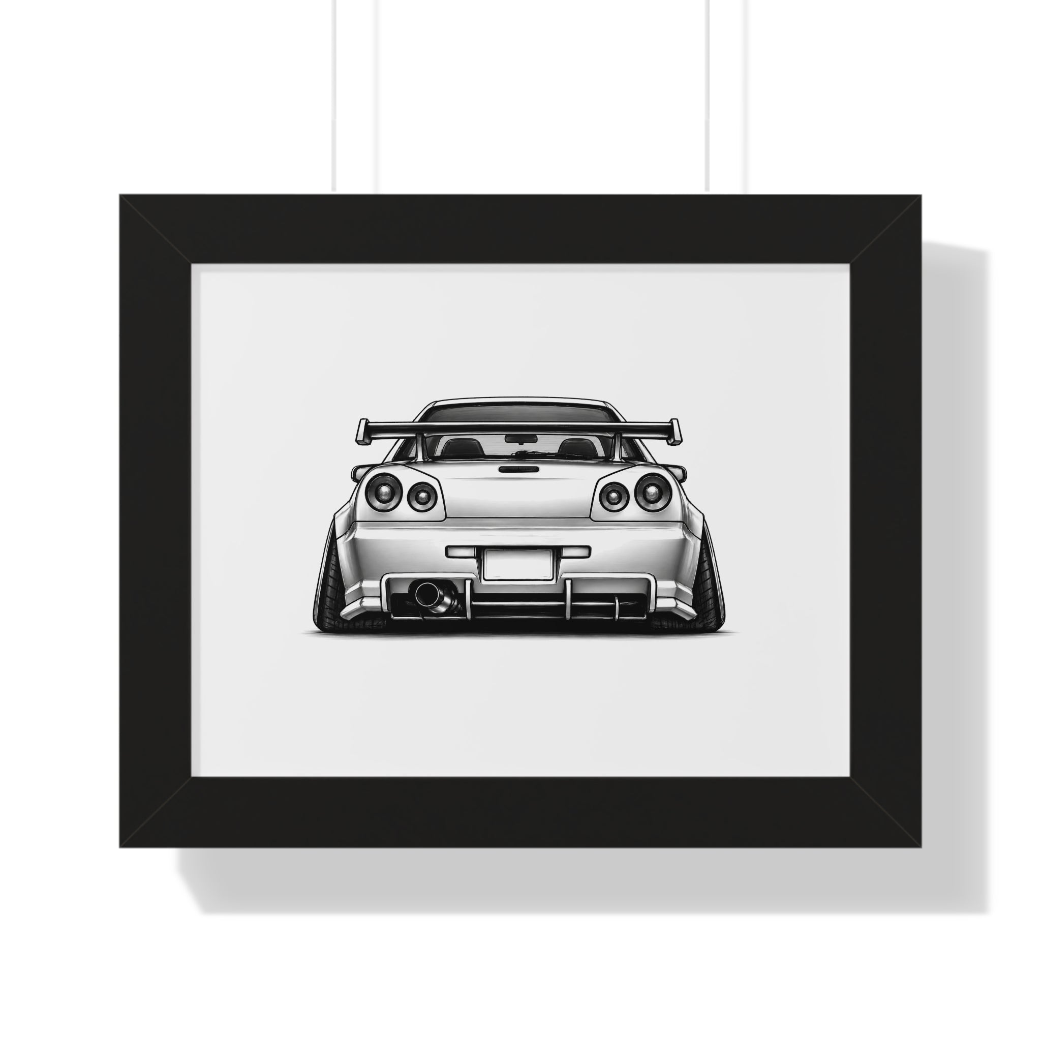 Stanced JDM Legend - Black and White Canvas Art