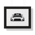 Stanced JDM Show Car - Black and White Canvas Art