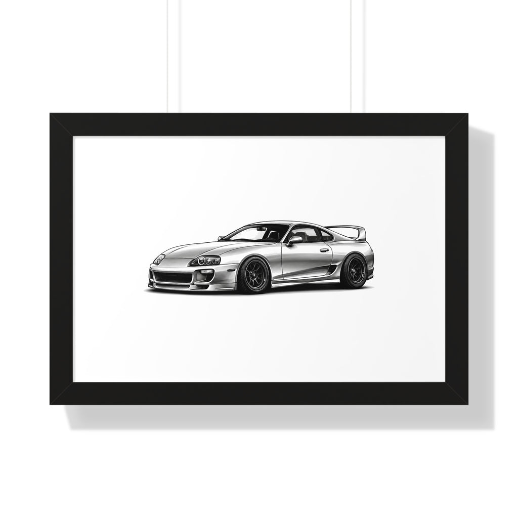 Stanced JDM Legend - Black and White Canvas Art