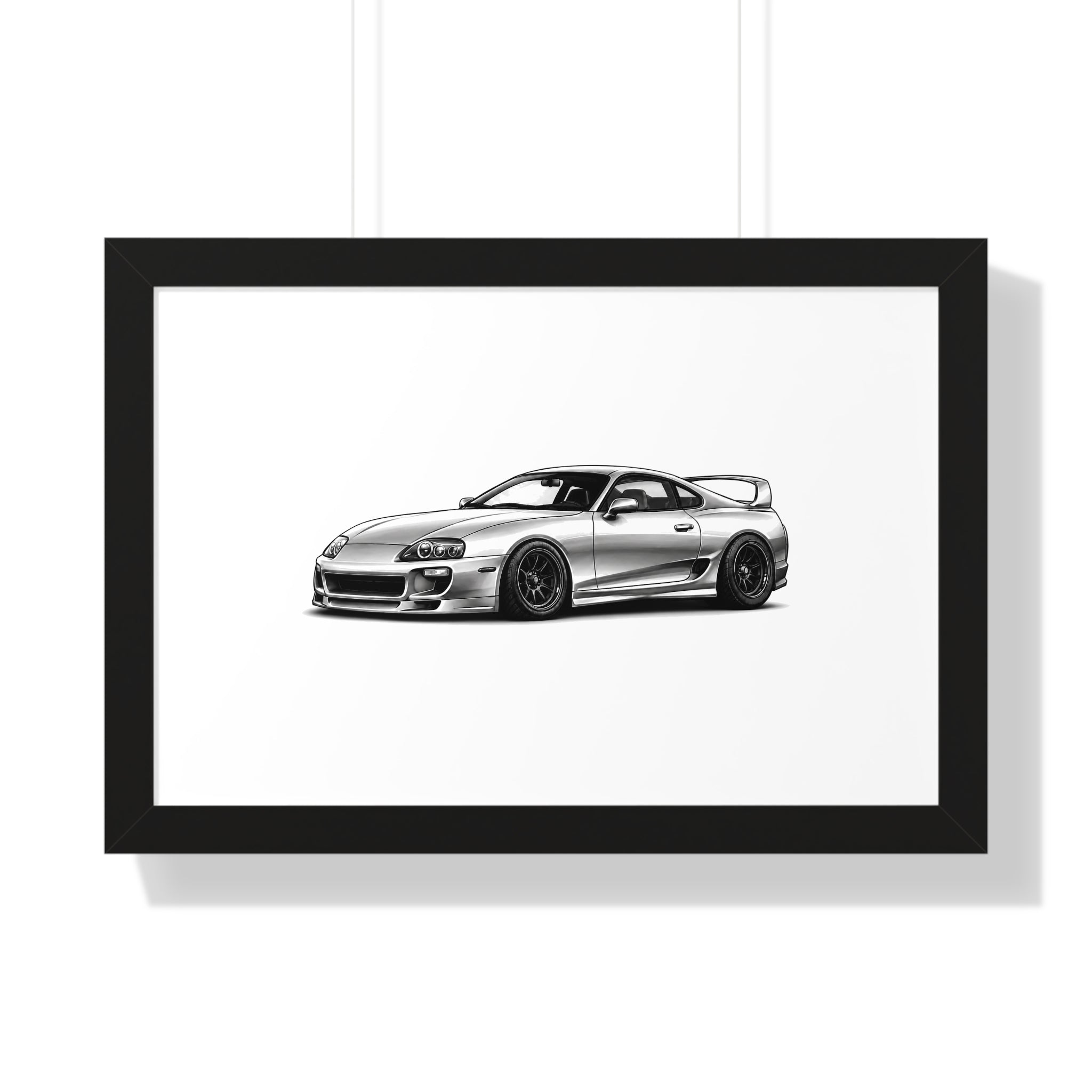 Stanced JDM Legend - Black and White Canvas Art