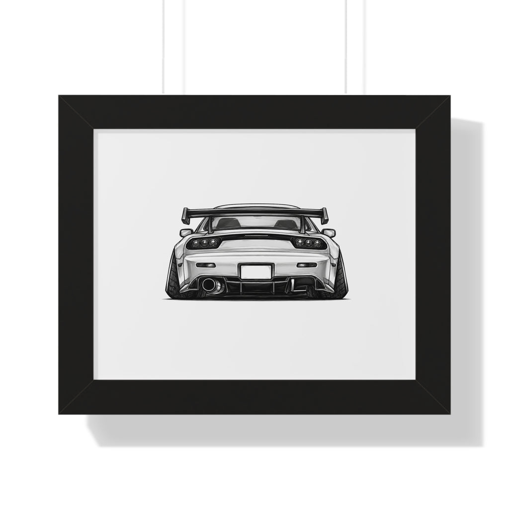 Stanced JDM Legend - Black and White Canvas Art