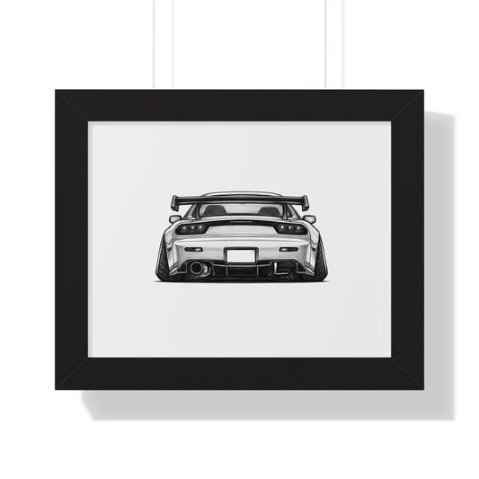 Stanced JDM Legend - Black and White Canvas Art
