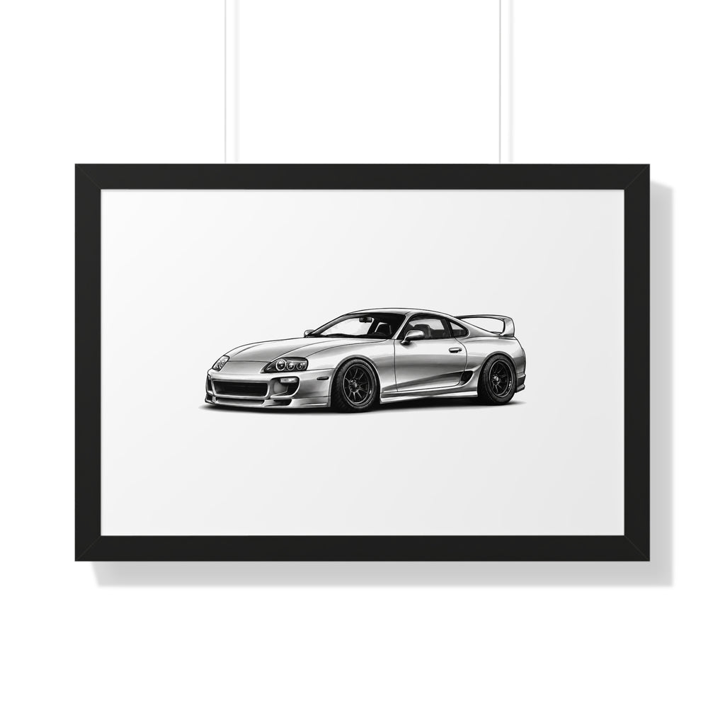 Stanced JDM Legend - Black and White Canvas Art