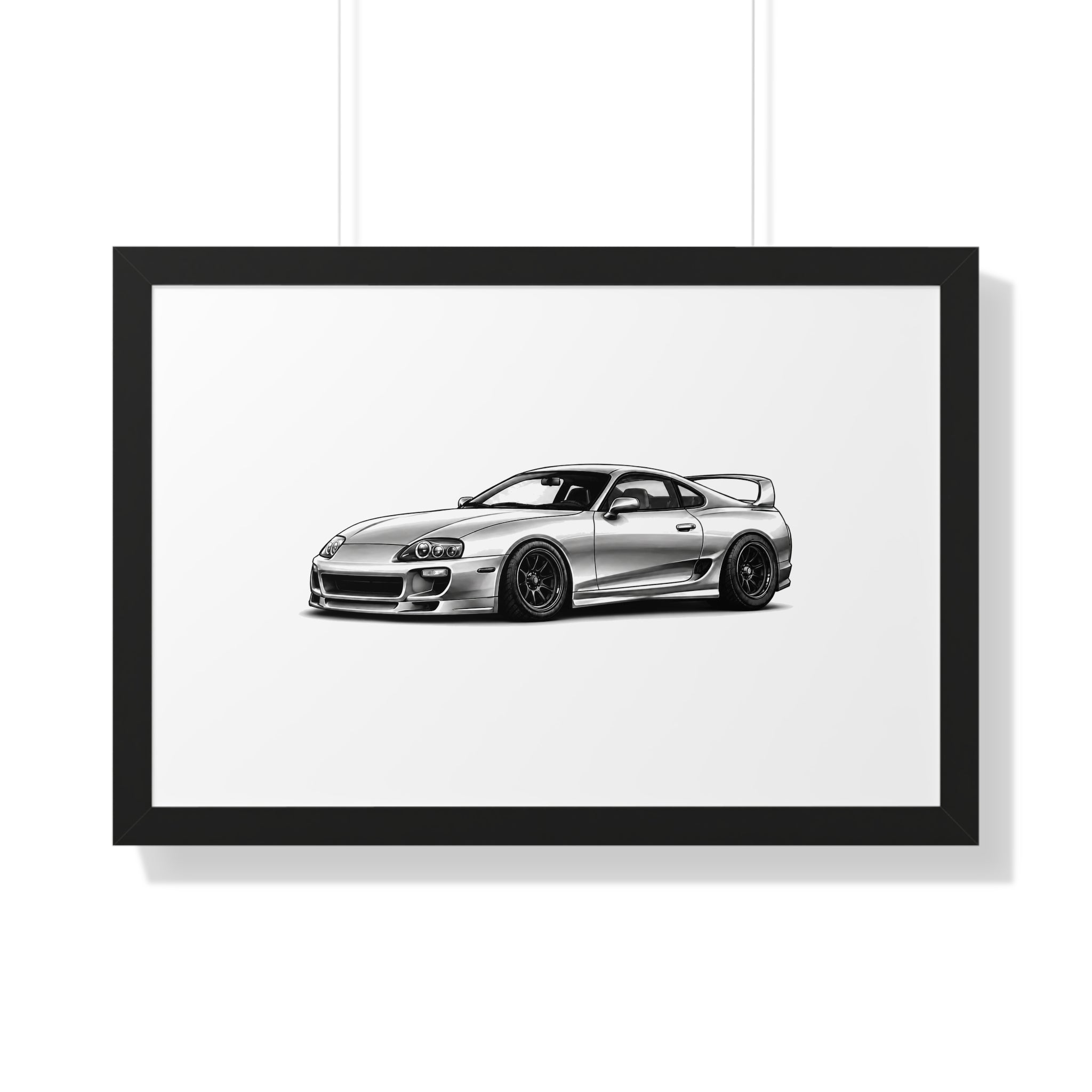 Stanced JDM Legend - Black and White Canvas Art