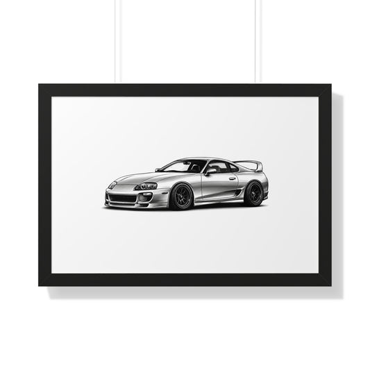 Stanced JDM Legend - Black and White Canvas Art