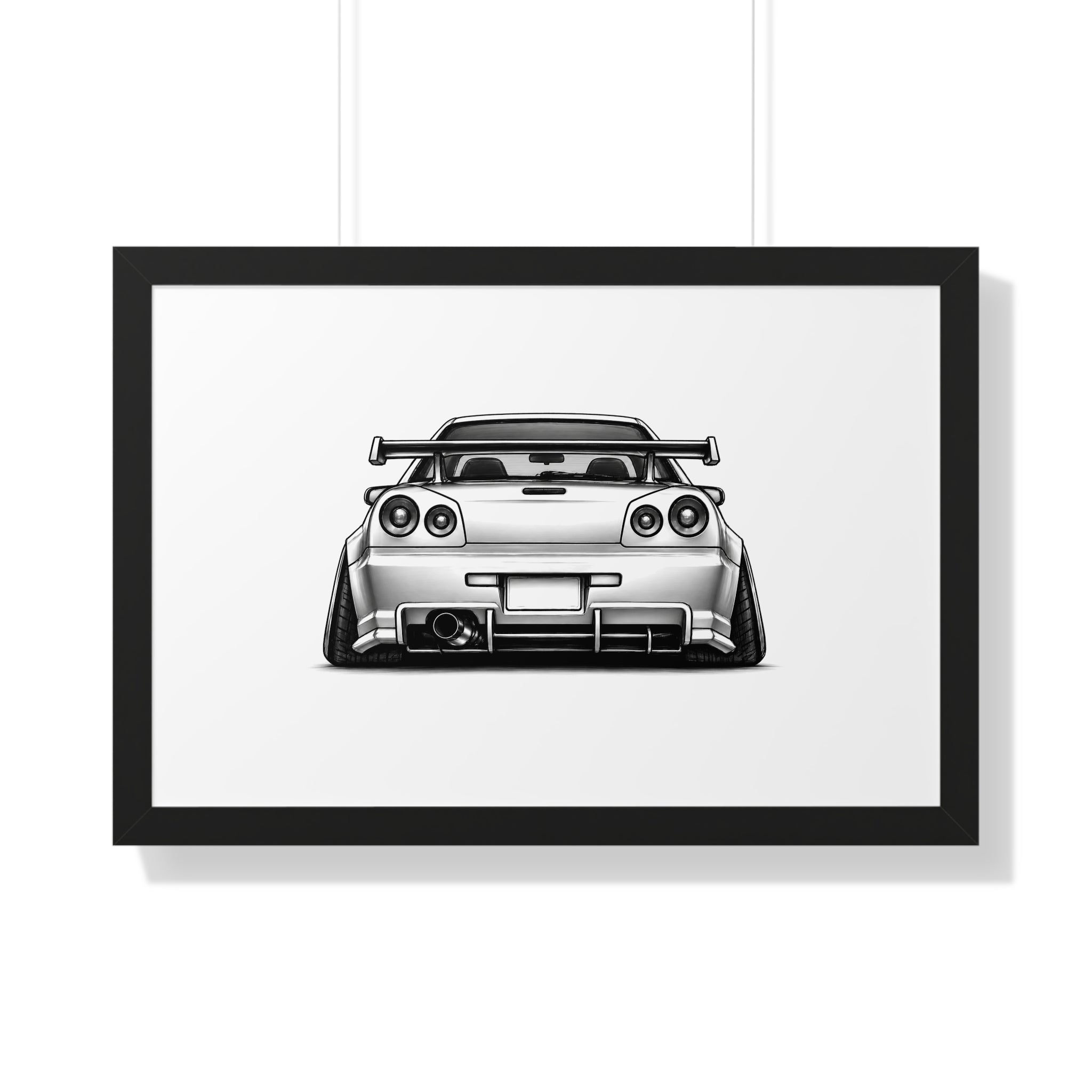 Stanced JDM Legend - Black and White Canvas Art