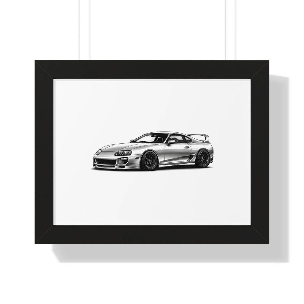 Stanced JDM Legend - Black and White Canvas Art