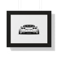 American Muscle Race Car - Black and White Canvas Art