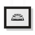 Stanced JDM Show Car - Black and White Canvas Art