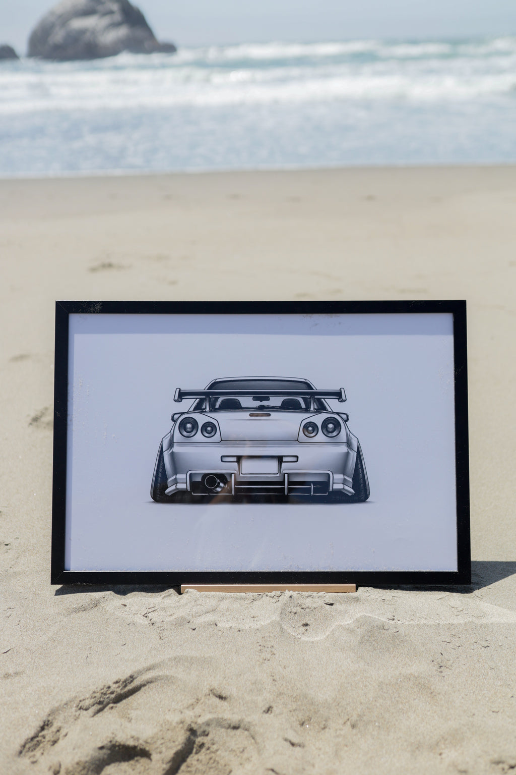 Stanced JDM Legend - Black and White Canvas Art